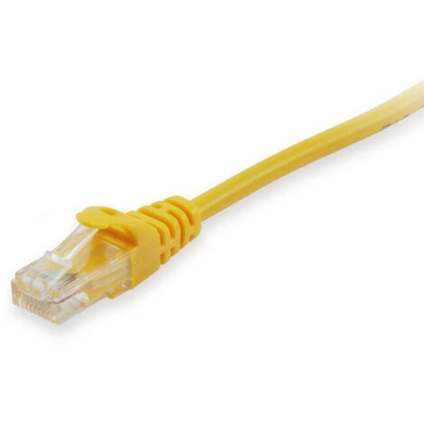LATIGUILLO U/UTP CATEGORIA 6A LIBRE HALOGENOS LSOH 0,5M COLOR AMARILLO (1/2)
