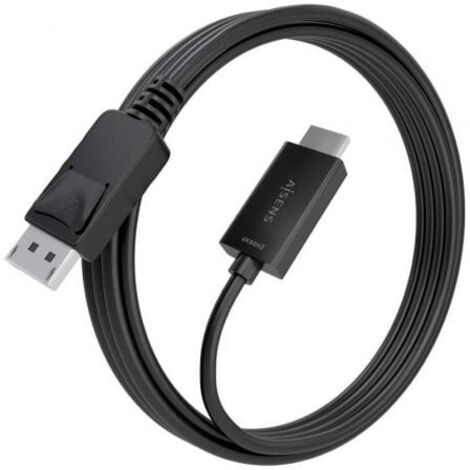 AISENS - CABLE CONVERSOR DISPLAYPORT A HDMI 4K@60HZ, DP/M-HDMI/M, NEGRO, 3.0M (1/2)