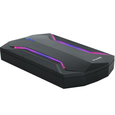 Caja Externa Gaming para Disco Duro de 2.5 TooQ TQE-2599RGB/ USB 3.1/ Sin tornillos (1/5)