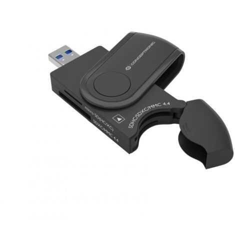 CARD READER EXTERNO 4 EN 1 CONCEPTRONIC BIAN04B USB 3.0 SD/SDHC/SDXC MICROSD/TFLASH (1/2)