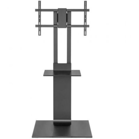 AISENS - SOPORTE DE SUELO CON BANDEJA DVD PARA MONITOR/TV 50KG DE 37-86, NEGRO (1/2)