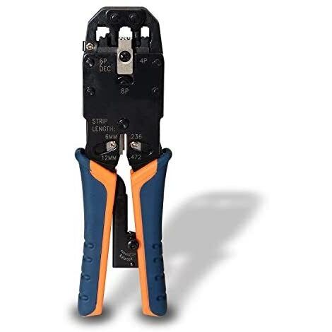 AISENS - TENAZA METÁLICA DE CRIMPAR RJ10/RJ11/RJ12/RJ45 DE CARRACA (1/3)