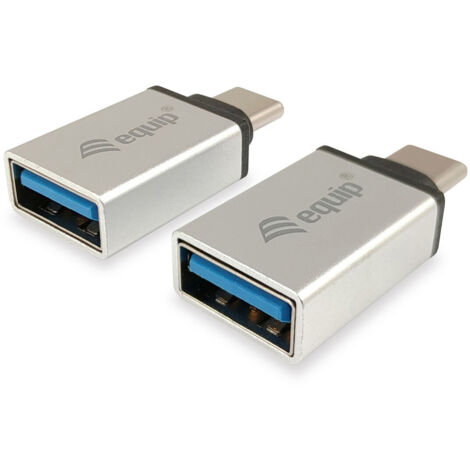 ADAPTADOR USB-C MACHO A  USB 3.0  TIPO A HEMBRA ( PACK 2 UDS)  EQUIP REF. 133473 (1/3)