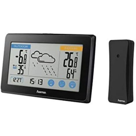 Estación Meteorológica Multifunción Hama TOUCH Negro (1/3)