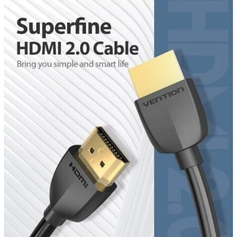 Cable HDMI 2.0 4K Portatil Vention AAIBD/ HDMI Macho - HDMI Macho/ 0,5m/ Negro (1/2)