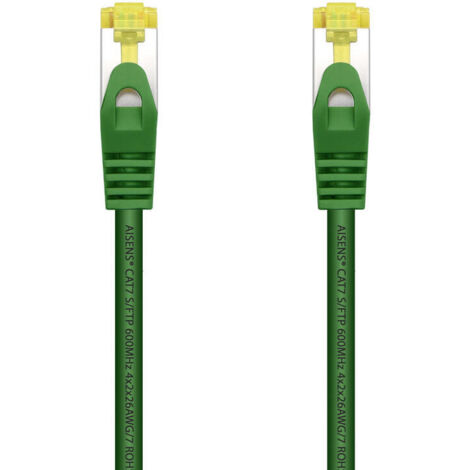 Cable de Red RJ45 SFTP Aisens A146-0480 Cat.7/ 25cm/ Verde (1/3)