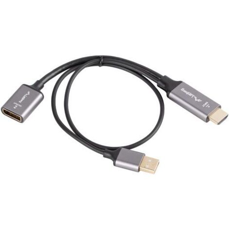 ADAPTADOR LANBERG 4K HDMI MACHO/DISPLAYPORT HEMBRA 20CM (1/2)