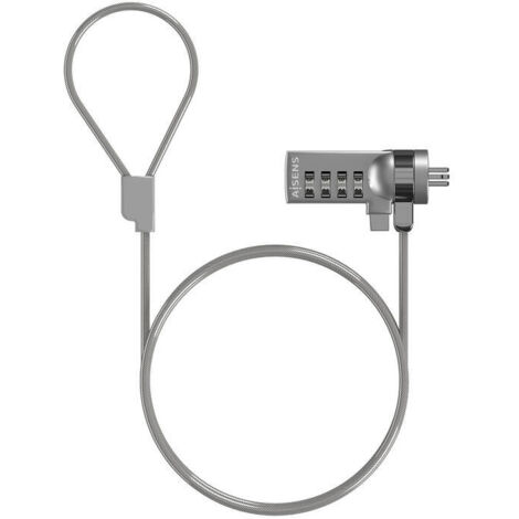 Cable de Seguridad Aisens ASLK-D40N01-SL 1,5 m (1/4)