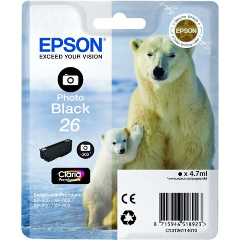 Cartucho de Tinta Original Epson 26 Negro (1/2)