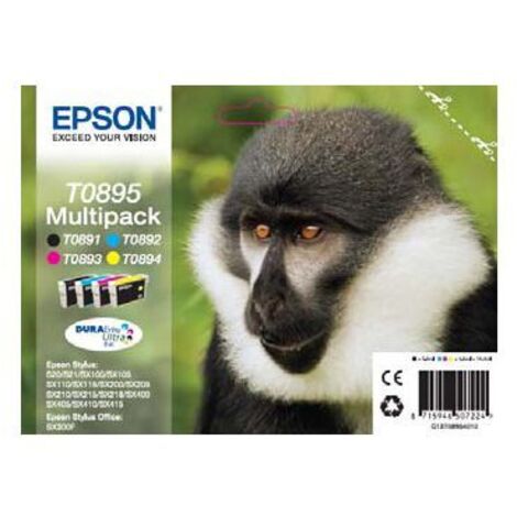 Cartucho de Tinta Original Epson T0895 Amarillo Cian Magenta (1/5)