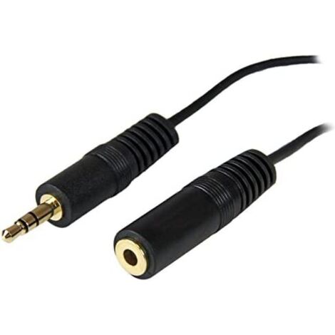 Cable Alargador Jack (3,5 mm) Startech MU12MF 3,7 m Negro (1/5)