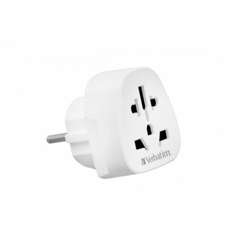 Verbatim World to Europe Travel Adapter Plug white WTEU-02 49549 (1/4)