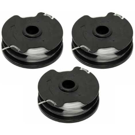 Parkside Lot de 3 bobines de fil pour débroussailleuse Parkside PRT 550 A1 A3 A5 (1/4)