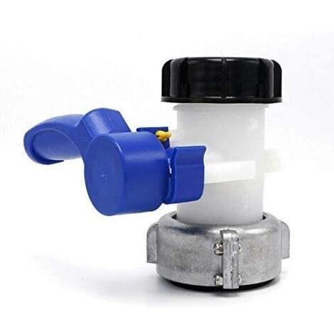 Adaptateur universel IBC - Vanne papillon - Cuve 1000 litres - Robinet IBC 75 mm - Robinet à clapet DN50 (1/4)