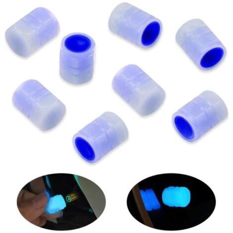 Bouchon de Valve de Pneu - Lumineux - 8 pcs - Universel - Couleurs variées - Installation facile (1/4)
