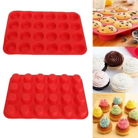 24 Rayons Silicone Gâteau Moule Cookies Muffin Bonbon Biscuit Cuisine Outil (1/4)