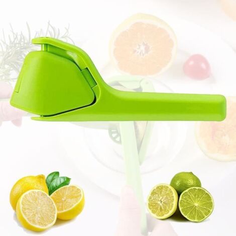 Presse-agrume manuel,presse-tranches de citron,Presse Citron à Levier,Presse-fruits à long manche,Extracteur de jus de orange(Vert) (1/4)