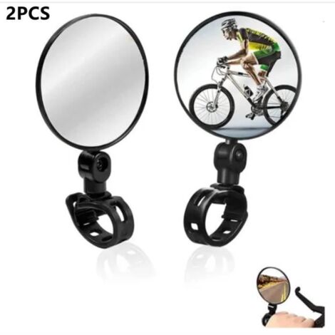 Rétroviseur de vélo Miroir Réflecteur Convexe Universel pour Remplacement Accessoire de vélo 2PCS (1/4)