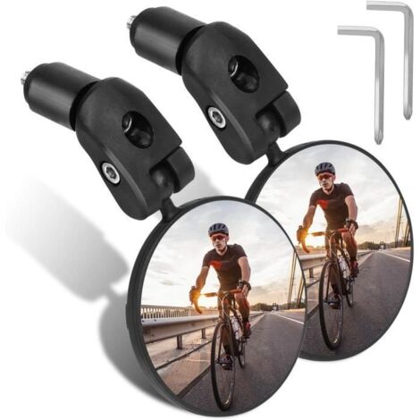 Miroirs de Vélo - Universel - 2PC - HD Convexe - Réglable 360° - Installation Facile (1/4)