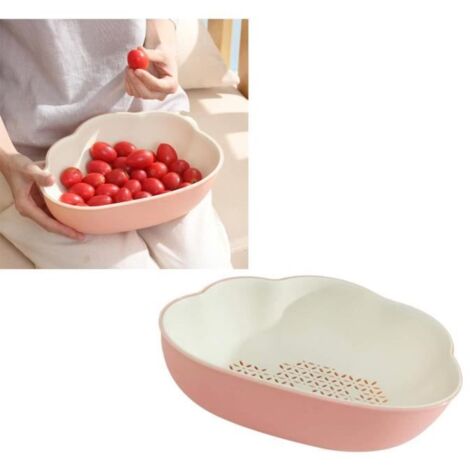 Panier de vidange - Cuisine - Amovible - Double Couches - Drainage Rapide - Pratique (1/4)