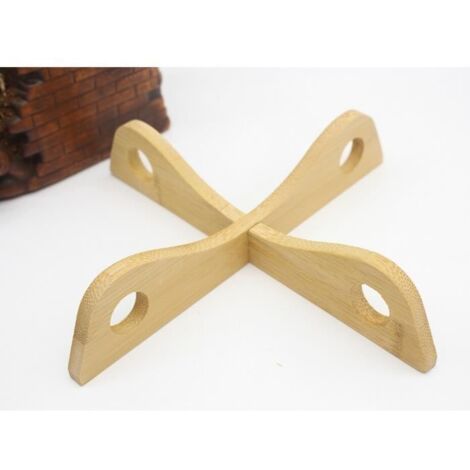 Ensemble d ustensiles de cuisine,Ensemble d'outils de cuisine en bambou,modèle,casserole,tapis,bol,tasse- YELLOW[E265] (1/4)