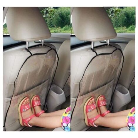 2 Pcs Auto Housse de Siège,Siège Auto Voiture De Couverture Protection Pour Les Enfants Boue Mat Propre Protecteur Kick Mat (1/4)