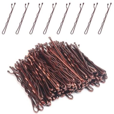 Épingles à Cheveux - Non spécifié - 100pcs - Couleur Café - Métal Durable - Conception Ergonomique (1/4)
