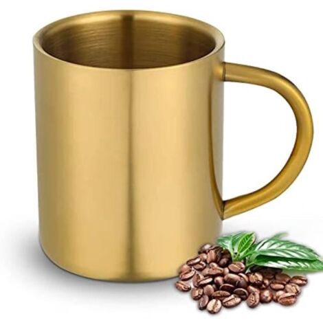 Tasse à café - Inox - 400ml - Isolée à double paroi - Incassable - Pour camping et extérieur (1/4)