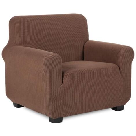 Housse de Canapé 1 Place,1 Pièce Jacquard Housse de Canapé Extensible Protege Sofa Canapé Revêtement de Canapé(1 Place,Café) (1/4)