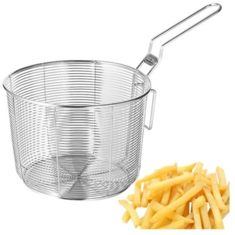 Panier de vidange - Inox - Profond - Anti-brûlure - Réutilisable - Drainage efficace (1/4)