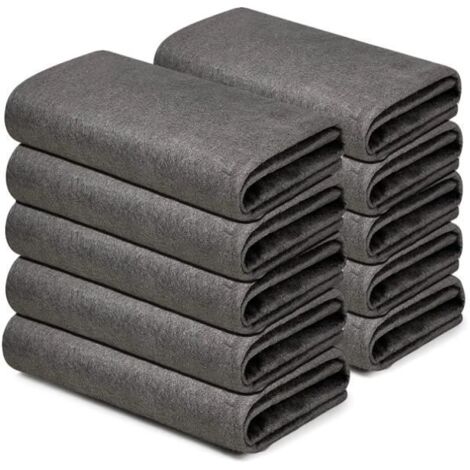 10pcsChiffon de Nettoyage Magique épaissi,Chiffon Magique pour Les Vitres,Chiffon Nettoyage Réutilisable en Microfibre Magique sans (1/4)