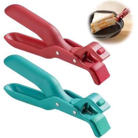 Pince de Cuisine - Pince Cuisine Silicone Multi-usages - Anti-brûlure - Facile à nettoyer - Design ergonomique (1/4)