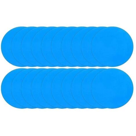 Patchs de réparation - Non spécifié - Lot de 20 - PVC - Auto-adhésifs - 7,5 cm (1/4)
