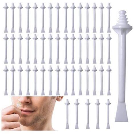 100pcs Bâtonnets applicateurs de Cire, Cire de Nez Baguette, Applicateurs de Cire de Nez, Bâtons d'épilation pour le nez pour Le Nez (1/4)