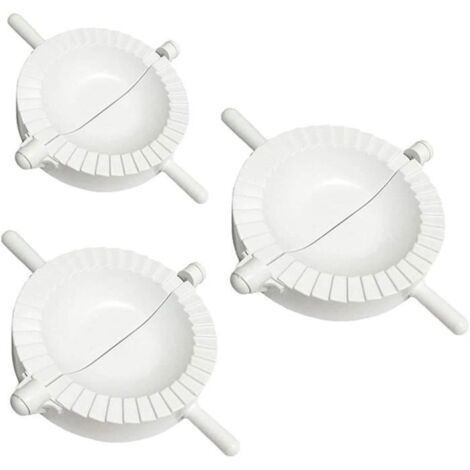 Moules à Raviolis - Lot de 3 - Blanc - 10 cm, 8 cm, 7 cm - Matériau PP - Ustensiles de Cuisine (1/4)
