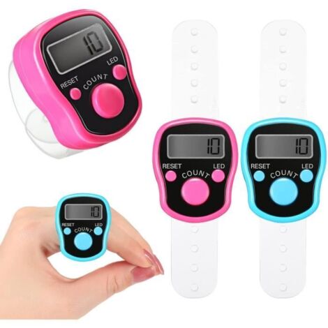 Compteur de Doigts Électronique - Accept - 2 Pièces - LED - 5 Chiffres - Réinitialisable (1/4)