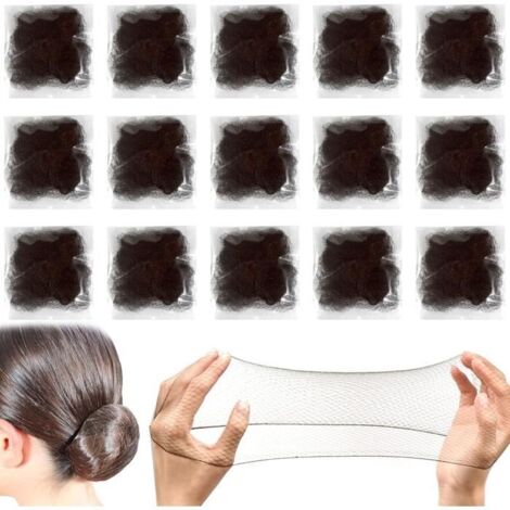 Filet à Cheveux - Non spécifié - 35 pcs - Marron - Élastique - Invisible (1/4)