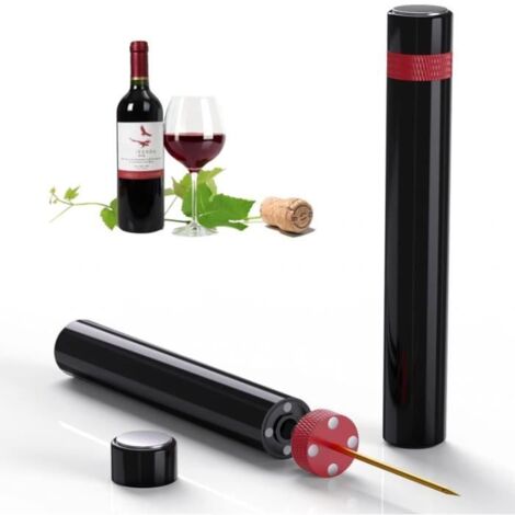Tire Bouchon,Tire-Bouchon à Pression d'air 7S Cork Pops Out,Décapsuleur à Vin Rouge Outils Ouverture de Bouteille Portable Vin (1/4)