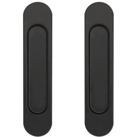Poignée de Porte Coulissante - Non spécifié - Ovale - Aluminium - Auto-Adhésive - 14,8 CM (1/4)