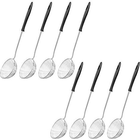 Passoire à Fondue - Inox - 8PCS - Poignée Longue - Diamètre 7.8 cm - Utilisation Multiple (1/4)