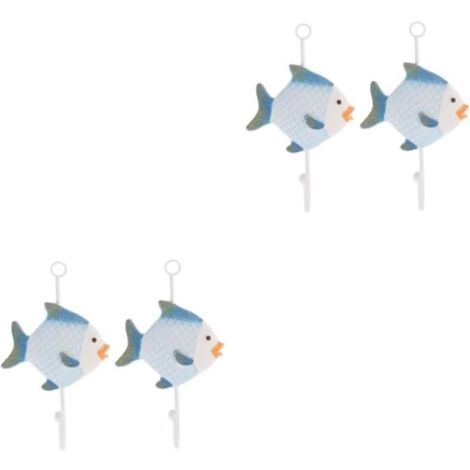 Patère - Nautique - 4 Pcs - Décoration Murale - Fer - Méditerranéen (1/4)