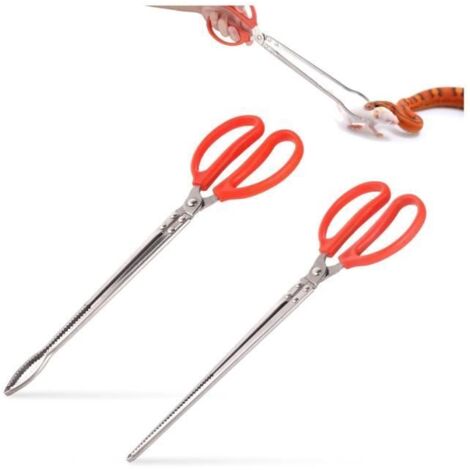 Pince à Nourriture Reptile - yd - 38cm - Acier Inoxydable - Ergonomique - 2pcs (1/4)