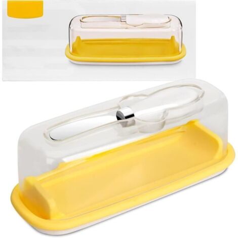 Beurrier - Non spécifié - 250g - Plastique alimentaire - Couteau intégré - Compatible lave-vaisselle (1/4)