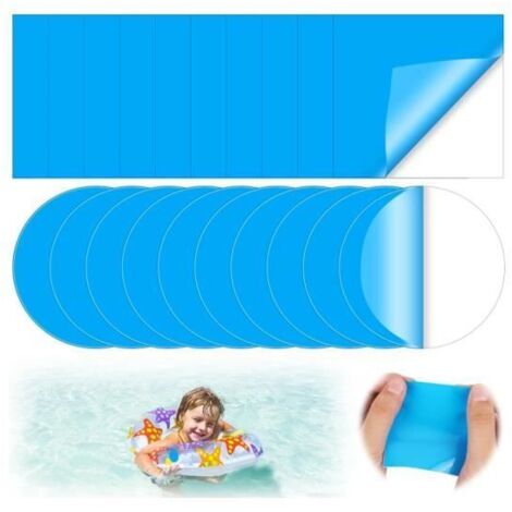 Lot de 20 Reparation Liner Piscine sous l'eau Kit Reparation Piscine Rustine Spa Gonflable (1/4)