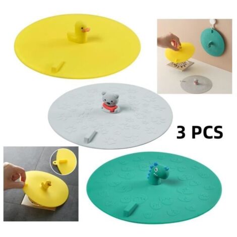 Bouchon de Vidange - Universel - Silicone - 3 PCS - Antidérapant - Réutilisable - 5.9 pouces (1/4)