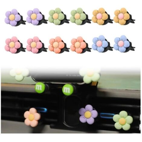 Désodorisant Voiture - Non spécifié - 12 Pièces - Parfum Fleur - Clips de Ventilation - Décoration Intérieure (1/4)