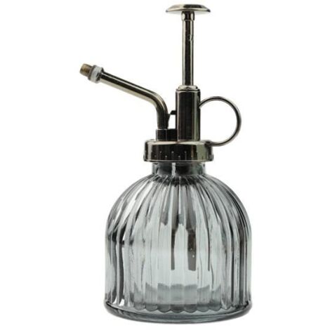 Pulvérisateur - Vintage - Arrosoir en verre - Gris - Polyvalent - Idéal pour plantes d'intérieur (1/4)