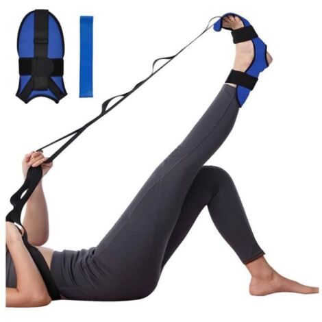 Sangle d'exercice - Yoga - Élastique - Tissu polyester-coton - Ajustable - Léger (1/4)