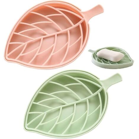 Boîte à savon,2 Pcs Porte Savon Salle de Bain, Pratique Boite A Savon, Boite Savon Plastique, Porte-Savon Nettoyage (1/4)