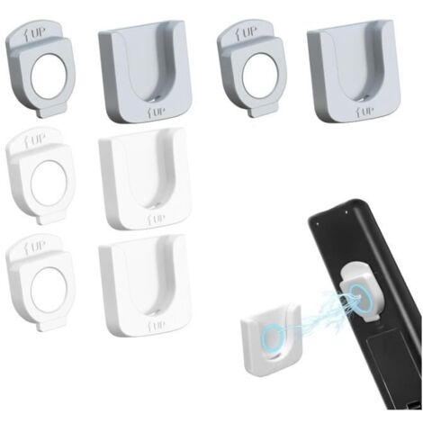 Support Magnétique pour Télécommande - Organisateur Mural - 4Pcs - Noir - Installation Facile - Forte Adhérence (1/4)